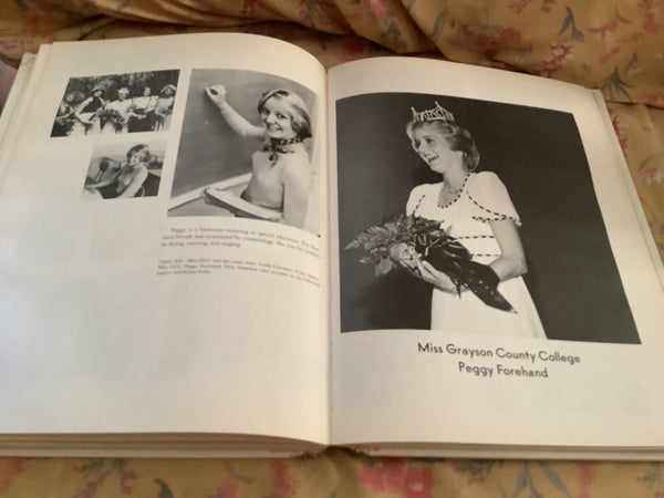 Vtg Grayson County College Saga Denison Texas 1977 Yearbook Annual