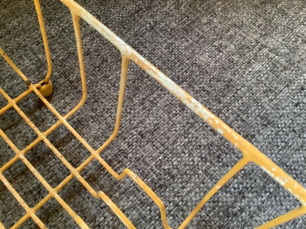 Vtg Mid Century  Dish Strainer drainer Drying Rack Rubber Coated Rubbermaid