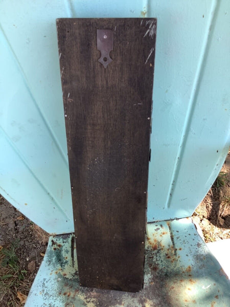 Vintage Wooden Wall Letter mail Holder wall Mount Wood brass gothic