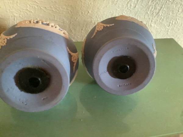 Vtg Wedgwood Jasperware Salt and Pepper Shakers