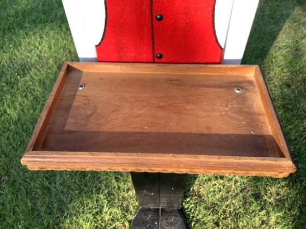 Vintage woodendipity French man Frenchmen Butler Serving smoking Tray Stand