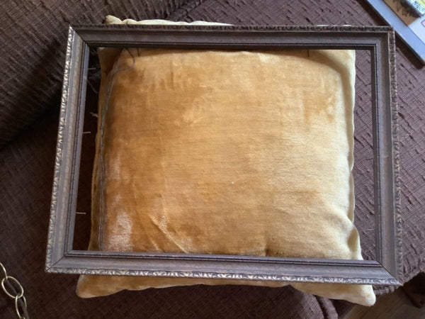 Vintage Art Deco antique  Carved Wooden Wood Picture Frame no glass 1