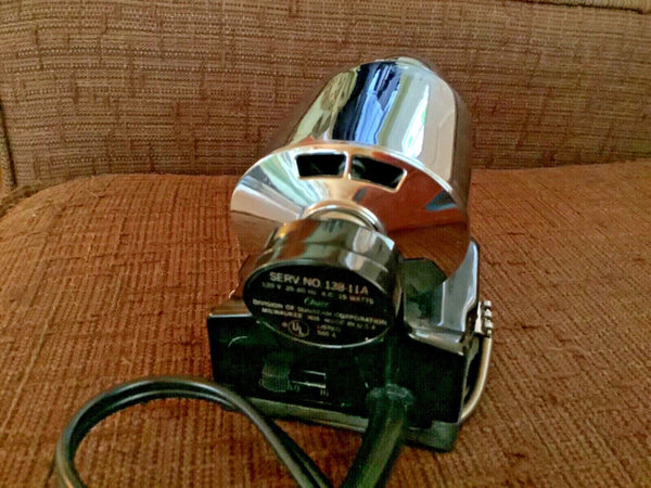 Vintage OSTER 138-11A Imperial Massager Chrome Handheld 2 Speed Vibrating Barber