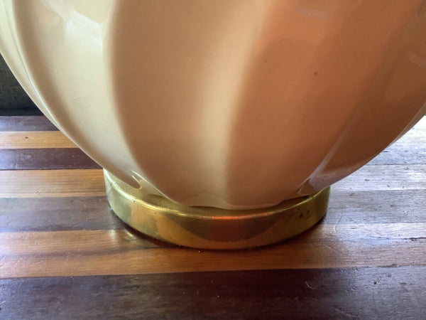 Vintage Mid Century Modern KRON Hollywood glam swirl Table Lamp