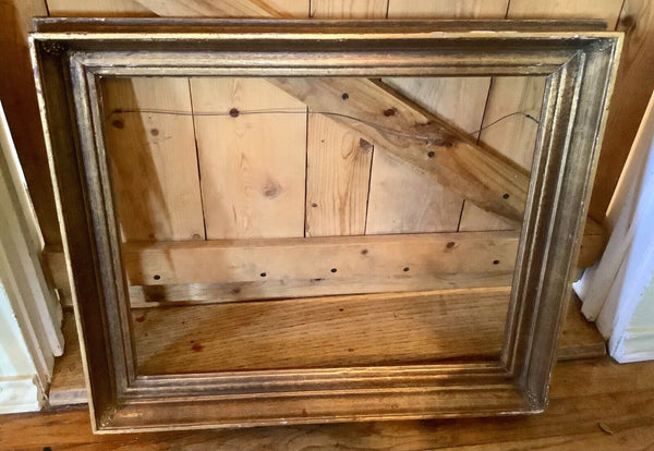 Vtg antique Gilt Gesso wooden Wood Deep Ornate Picture Frame