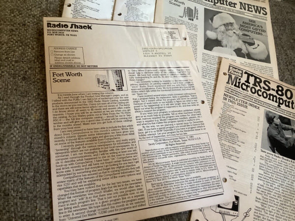 Vtg lot 5 TRS-80 Microcomputer News magazines newsletters 1980 1981