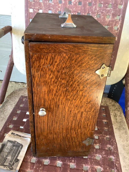 Vintage Vi-Tan Therapy SAD Light Lamp  Medical Scientific Instrument wood box