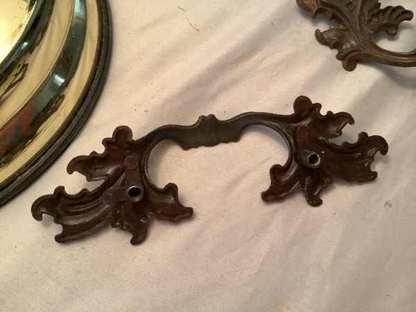 French Provincial Shabby Dresser Handles Pulls LOT OF 7 Vintage