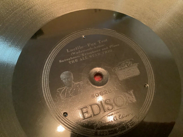 Vtg lot 9 Thomas Edison Diamond Disc records  thick 78