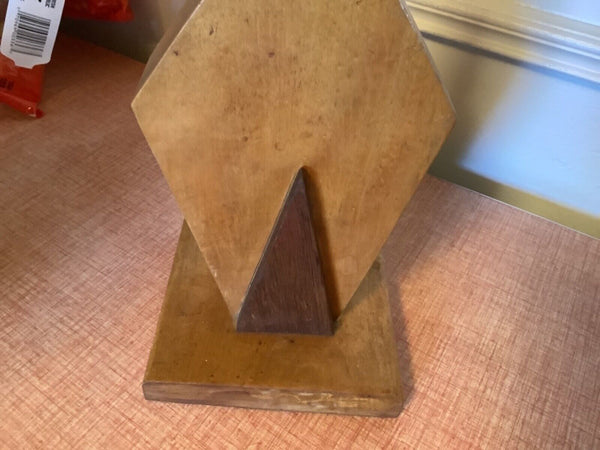 Vintage Art Deco Wood Desk Table Lamp wooden antique