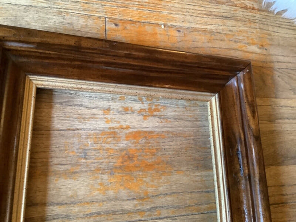 VINTAGE WOOD wooden DEEP rectangular PICTURE FRAME no Glass