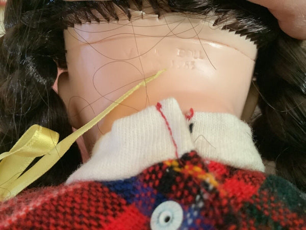 Vintage Vogue 1965 Ginny 14 Inch Doll brunette Hair braids clothes