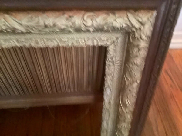 VINTAGE antique Wooden wood gold gesso gilt leaf Large Picture painting  Frame 2