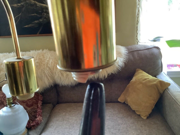 Vtg MID CENTURY MODERN 4 ARM WEEPING WILLOW WATERFALL BRASS table desk LAMP
