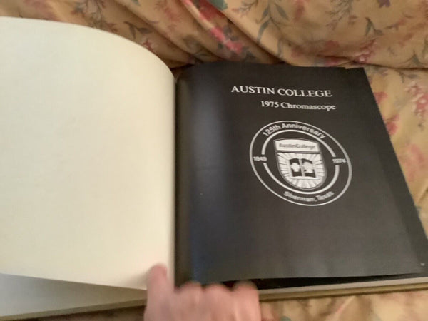 Vtg Austin College Sherman Texas 1975 Chromascope Yearbook Annual