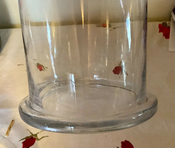 glass apothecary jar terrarium display vintage mid century modern candy cookie