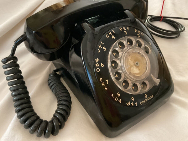 Vintage Automatic Electric  AE Rotary Dial Black Desk Phone telephone