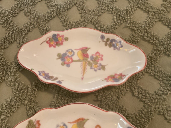 Vtg Rosenthal bird floral Germany Relish Serving Dish platter plate ritz hotels