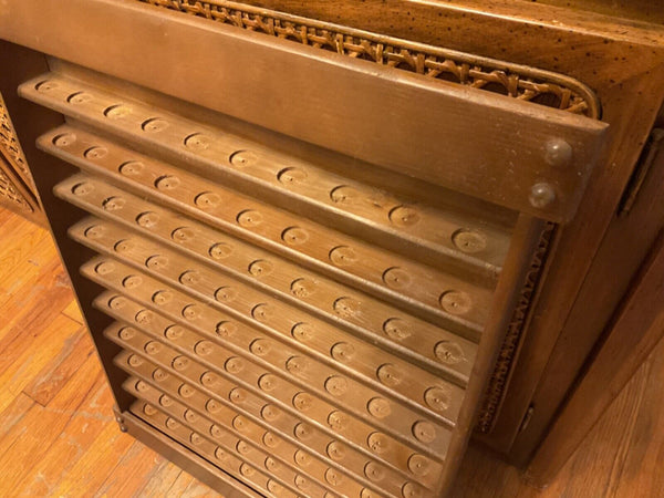 100 Golf Balls Display wall chest Cabinet Case Shelf Wooden  wood 7 Tier Vintage