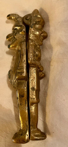 PEERAGE England Brass Punch & Judy Nutcracker Signed Vintage