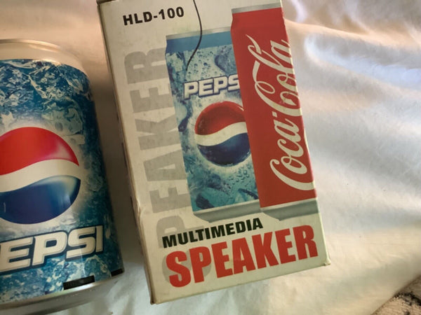 Vintage PEPSI-COLA  hld-100 soda pop can multimedia speaker new in box