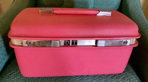 VTG Hot Pink Samsonite Saturn Train Vanity Case Retro Luggage suitcase