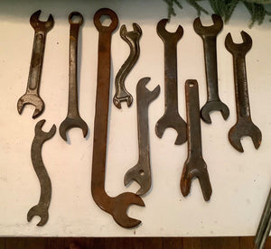 Vintage lot 10 Open End Wrenches  Tools Forged