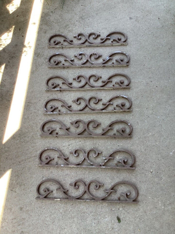 Vtg  Cast Aluminum Porch gingerbread  house scrolled architectural salvage lot