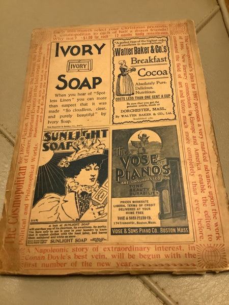 Antique 1896 December Christmas The Cosmopolitan Monthly Magazine No. 2 Vol XXII