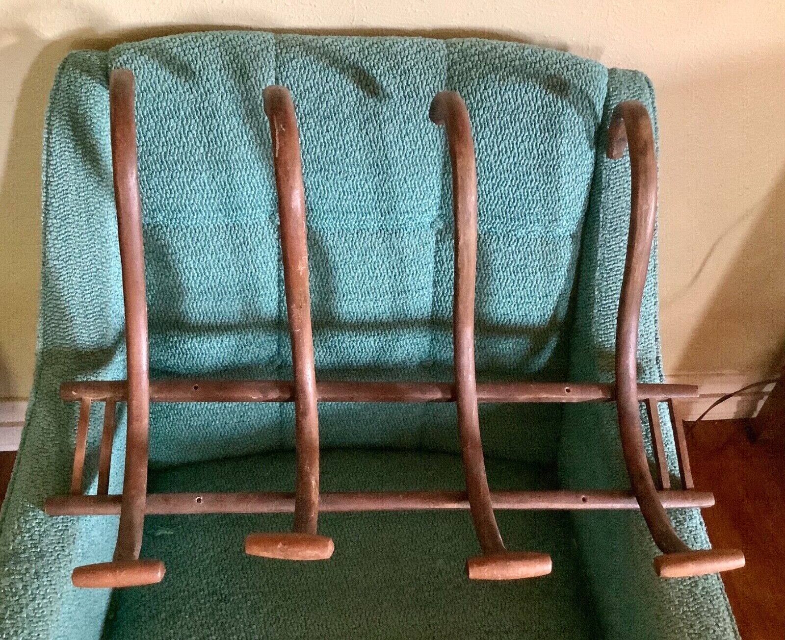 VTG Bentwood Thonet Style Hat Coat Rack Wall Bent Wood Hall Tree Holder