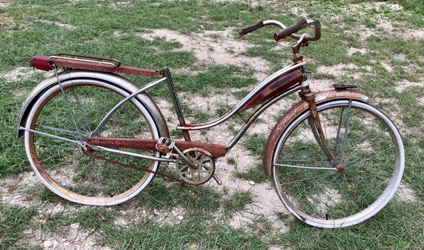 Vintage antique Monark Bicycle bike needs restoration