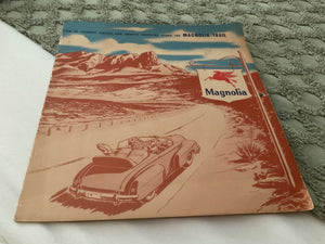 1947 MOBILOIL ADVERTISING CALENDAR MAGNOLIA TRAil Mobil oil gas