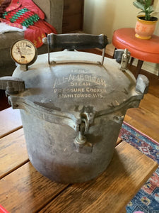 Vintage  antique All American Pressure Cooker Canner Cast Aluminum USA 12 qt