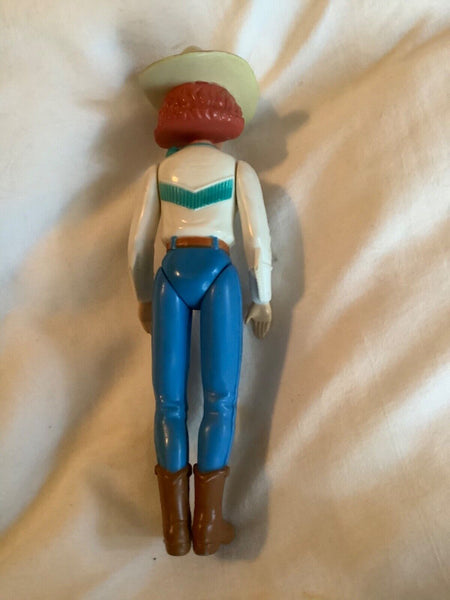 1995 Play People Playskool Cowgirl Figure Western Stable Woman Posable Toy #0018