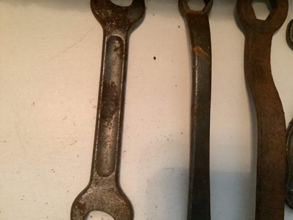 Vintage lot 10 Open End Wrenches  Tools Forged