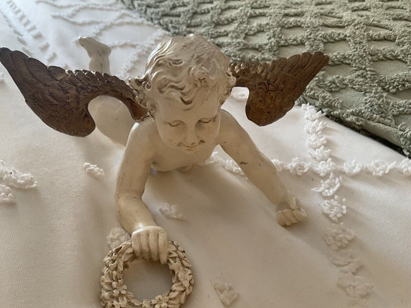 Vintage Cherub Angel hanging ornament statue