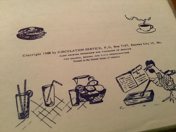 Vintage 1968  CHURCH Kansas City Mo. cookbook booklet binder recipes