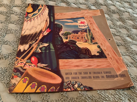 Vintage 1949 MOBILGAS Calendar Mobil gas advertising