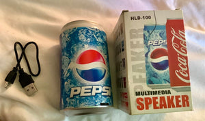 Vintage PEPSI-COLA  hld-100 soda pop can multimedia speaker new in box