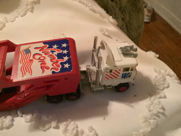 Majorette Super Movers Semi Number One Carrier Transport Made in France