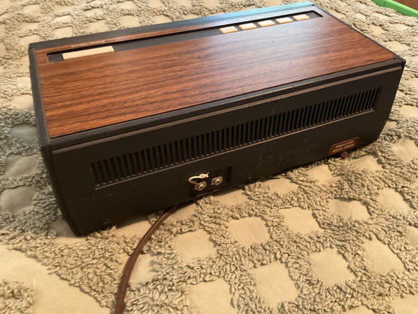 Vtg JCPenney 680-3816 Wood Grain AM/FM Alarm Clock Radio Stereo mid century mcm