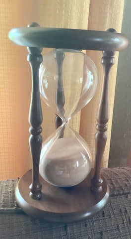 Wooden Hourglass Sand Timer Vintage Maritime Nautical Decor