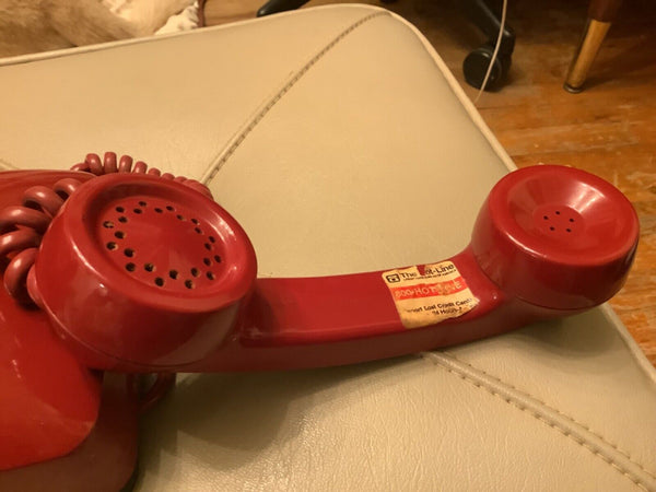 Vintage rotary Antique Automatic Electric Monophone Red AE telephone phone