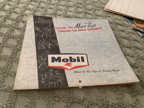 Vtg Original 1960  Mobil Oil  gas advertise company Calendar