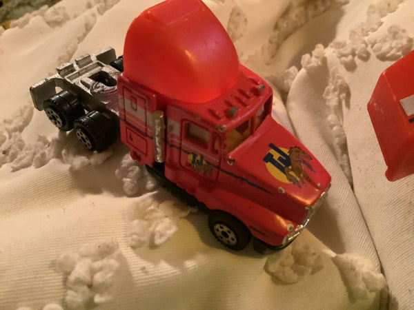 Vintage 1987 Road Champs Kenworth T600A TJ Grain Supply Semi Truck 1/87 Die Cast