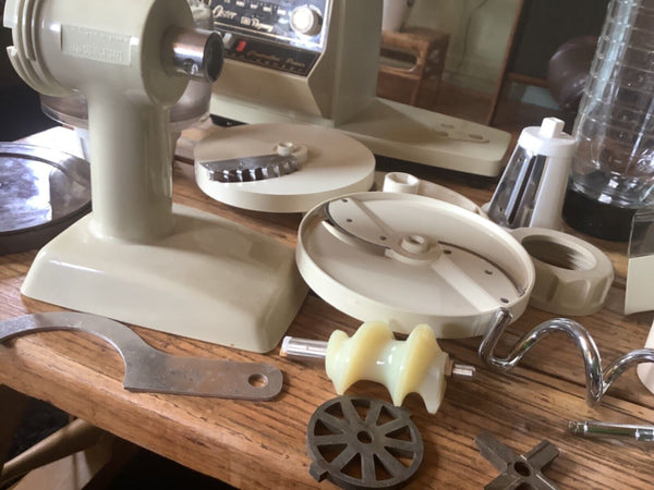 Vintage OSTER Regency Kitchen Center Mixer Blender Hooks Beaters Bundle Lot