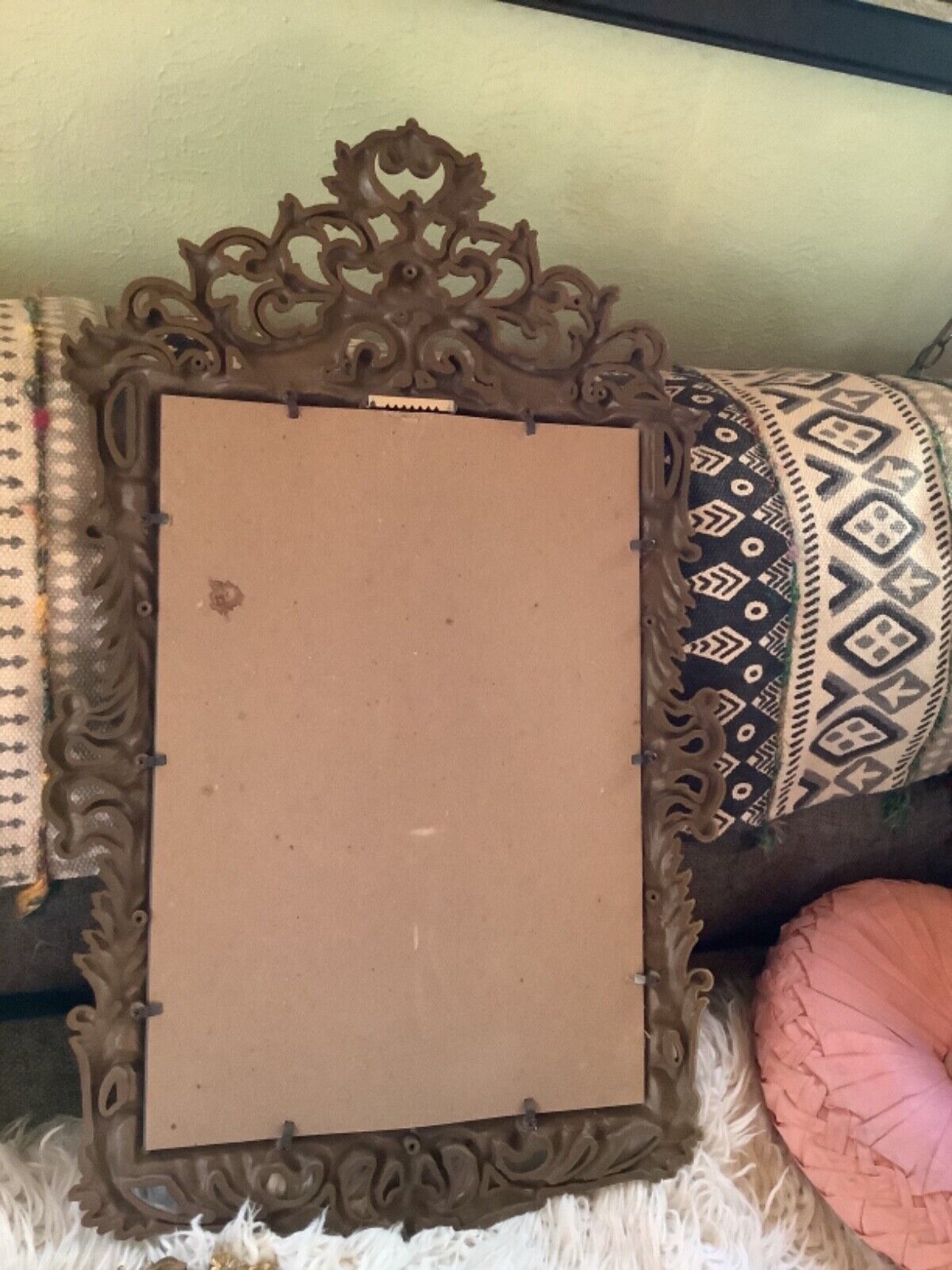 ハリウッドリージェンシー　ミラー Vtg Burwood 3911 Hollywood Regency Gold Wall Mirror Ornate