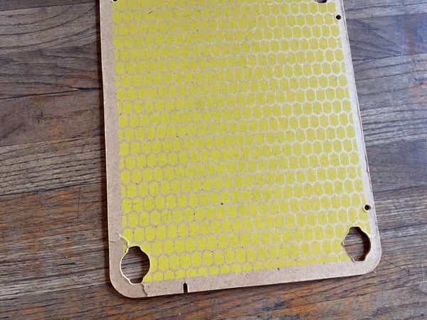 Vintage 1977 MATTEL BARBIE TOWNHOUSE Replacement Parts Floor yellow Hardboard