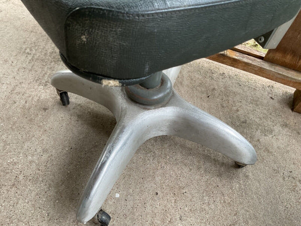 Mid Century Industrial Goodform Aluminum Task Chair Propeller Base