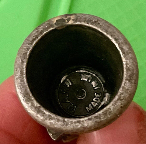 Vtg Nashville Tennessee Souvenir Pewter Thimble made in UK Music city USA
